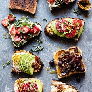 Some things never get old. Kicking off 2018 with all the toast. My favorite. Wishing you all a happy New Year. Can't wait for all the new projects 2018 has in store! PS. the recipes for these toast combos are in the HBH cookbook (link in bio). #hbhhealthyjanuary #hbhcookbook #halfbakedharvestcookbook #foodandwine #f52grams #buzzfeast